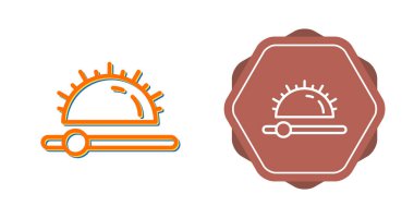 Parlaklık denetimini temsil eden vektör satırı simgesi.