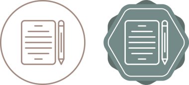 düz uygulama simgeleri. notlar için kağıtlar ve kalemler 