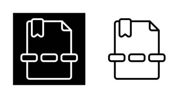 Beyaz arka plan üzerinde izole anahat belge simgesi