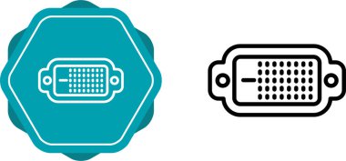 dvi web simgesi vektör illüstrasyonu