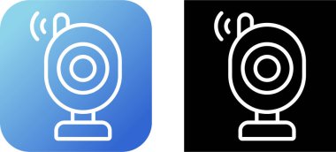 Bebek monitörü ağ ikonu vektör çizimi