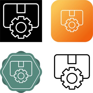 Vites simgesi vektör çizimi tasarımı