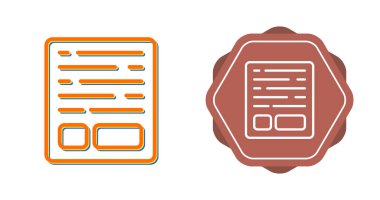 belge web simgesi vektör illüstrasyonu