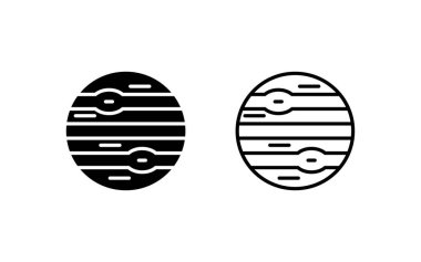 gezegen simgeleri ayarlandı, vektör illüstrasyonu 