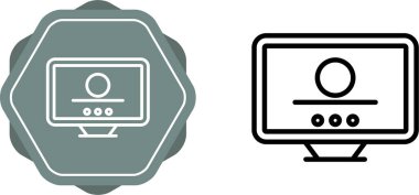 beyaz arkaplan üzerindeki bilgisayar ekranları, vektör illüstrasyonu 