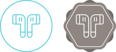 Kulaklıklar. Web simgeleri basit resimleme 