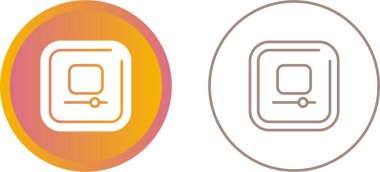 Farklı stillerde bir ekran ve kaydırıcı tasvir eden modern simgeler.