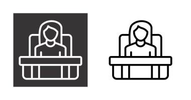 işyeri web simgesi vektör illüstrasyonu