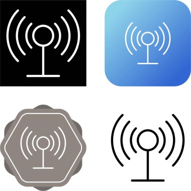 WI-FI and wireless icon. Wi-fi signal collection. Remote internet access collection. Internet Connection symbol.