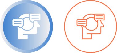 Asgari hatlara sahip modern vektör simgeleri, Doğal Dil İşleme