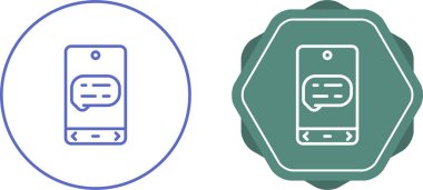 ileti web simgesi vektör illüstrasyonu