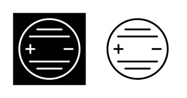 Beyaz Arkaplanda Mikro Batarya, Vektör Simgesi 