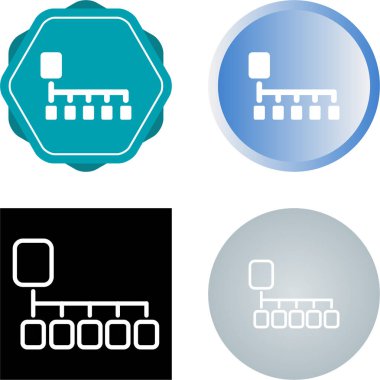 Kart sıralama simgeleri, vektör illüstrasyonu