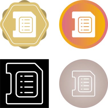 Beyaz arkaplandaki SD-kart simgelerinin web seti