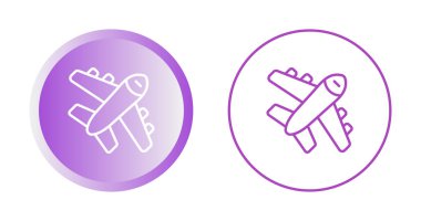 Düzlemler web simgeleri, basit vektör illüstrasyonu