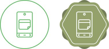 akıllı telefon simgeleri ayarlandı, vektör illüstrasyonu basit tasarım