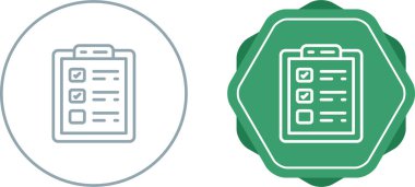  Kontrol listesi web simgeleri basit illüstrasyon