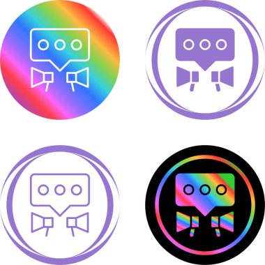 PR web simgesi vektör illüstrasyonu