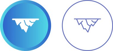 Buzul simgelerinin basit doğrusal çizimi