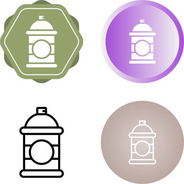 Sprey kutu ağ ikonu vektör illüstrasyonu