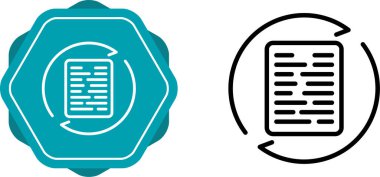 belge web simgesi vektör illüstrasyonu