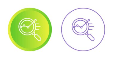 Veri Analizi simgeleri ayarlandı, vektör illüstrasyonu