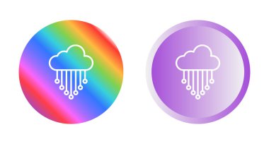 Bulut Bütünleşme simgeleri ayarlandı, vektör illüstrasyonu 