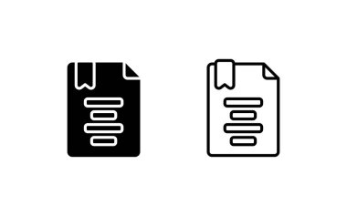 Simge Simgesi İşaretini Ana Çizgi Biçiminde Hizala