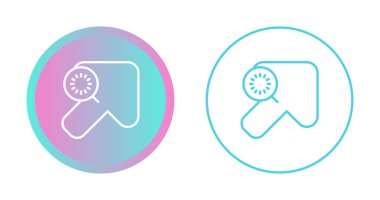 Beyaz arkaplan, vektör illüstrasyonunda izole edilmiş ok ve sembol aramaları 