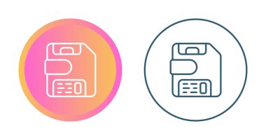 Kaydetme simgeleri kümesi, vektör illüstrasyonu 