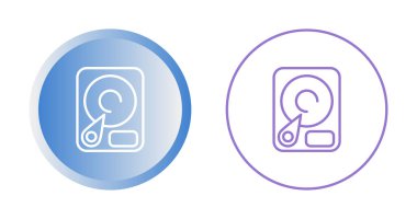 Sabit Sürücü Web simgesi vektör çizimi