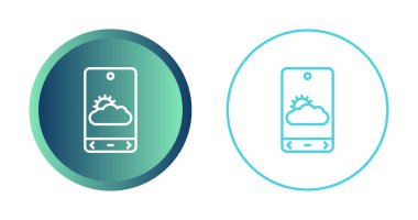 Akıllı Telefon Web Simgesi Basit İllüstrasyon Beyaz Arkaplanda İzole Edildi 