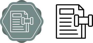 belge simgeleri tasarım vektör çizimi