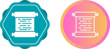 Papirüs simgesi vektör çizimi tasarımı