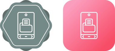 Akıllı telefon web simgesi vektör illüstrasyonundaki dosya