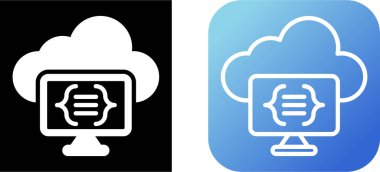 Sunucusuz Hesaplama simgeleri ayarlandı, vektör illüstrasyonu