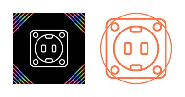 soketler web simgeleri web basit illüstrasyon