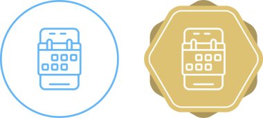 Uygulama simgesi vektör illüstrasyon tasarımı rezervasyon ediliyor