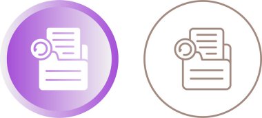 Belge yeniden yapılandırma simgeleri ayarlandı, vektör illüstrasyonu 