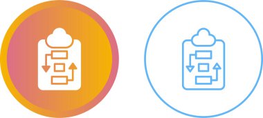 veri depolama simgesi vektör çizimi