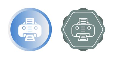 Yazıcı web simge vektör çizim