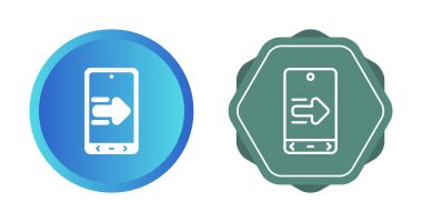 akıllı telefon simgeleri ayarlandı, vektör illüstrasyonu basit tasarım