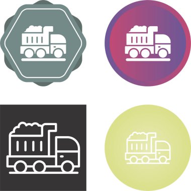 kamyon simgelerinin vektör kümesi