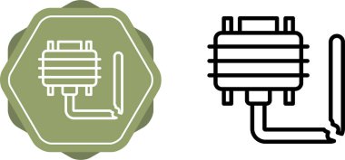 Bozuk kablo ikonu vektör illüstrasyon tasarımı