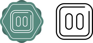 Simgeyi duraklat, vektör illüstrasyonu. Düz tasarım tarzı. Beyaz arkaplanda izole edilmiş vektör duraklat simgesi çizimi, duraklat simgesi. Simgeleri duraklat grafik tasarım vektör simgeleri