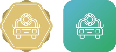 Bir araba servisi web sitesi için temiz, basit logolar.