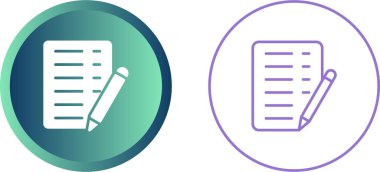 Kalem, vektör illüstrasyonlu dosya belgesi seti