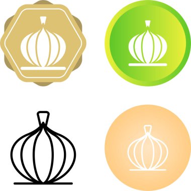 Soğan web simgeleri basit tasarım 