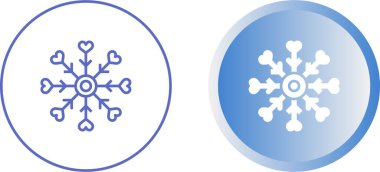 Kar tanesi Icons set, vektör çizim 