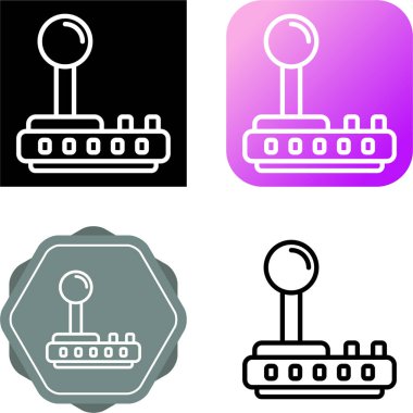 Joystick web simgeleri vektör çizimi 